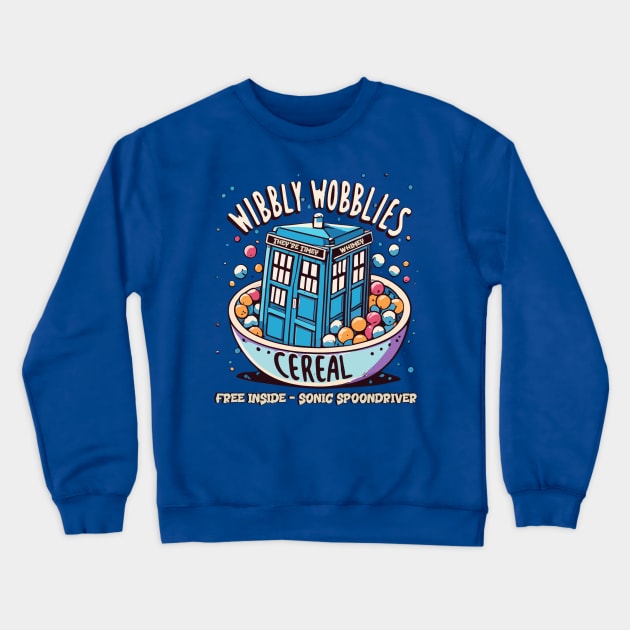 Wibbly Wobblies Cereal - They're Timey Whimey :D Crewneck Sweatshirt by INLE Designs